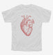 Anatomical Heart white Youth Tee