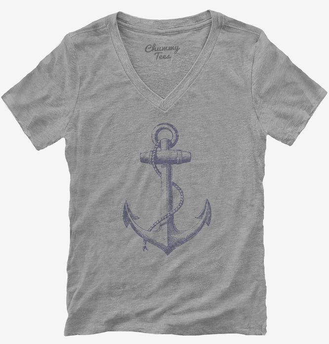 Anchor Womens V-Neck Shirt