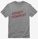 Angry Feminist grey Mens