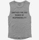 Another Fine Day Ruined By Responsibility  Womens Muscle Tank