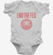 Anti Federal Reserve System Logo white Infant Bodysuit