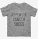 Appendix Cancer Sucks  Toddler Tee