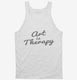 Art Is Therapy white Tank