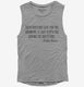 Atheist Faith Quote grey Womens Muscle Tank