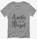 Auntie Of An Angel  Womens V-Neck Tee