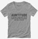 Auntitude  Womens V-Neck Tee