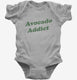 Avocado Addict grey Infant Bodysuit