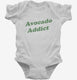 Avocado Addict white Infant Bodysuit