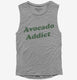 Avocado Addict grey Womens Muscle Tank