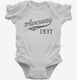 Awesome Since 1937 Birthday white Infant Bodysuit