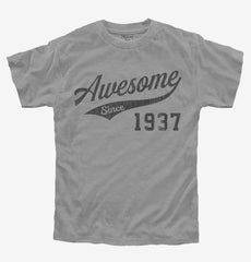 Awesome Since 1937 Birthday Youth Shirt