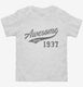 Awesome Since 1937 Birthday white Toddler Tee
