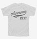 Awesome Since 1937 Birthday white Youth Tee