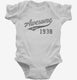 Awesome Since 1938 Birthday white Infant Bodysuit