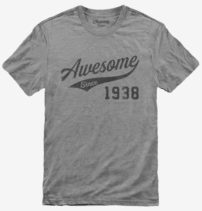 Awesome Since 1938 Birthday T-Shirt