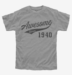 Awesome Since 1940 Birthday Youth Shirt