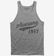 Awesome Since 1967 Birthday Tank Top