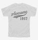 Awesome Since 1967 Birthday white Youth Tee