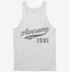 Awesome Since 1981 Birthday white Tank