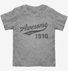Awesome Since 1990 Birthday Toddler Shirt