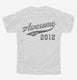 Awesome Since 2012 Birthday white Youth Tee