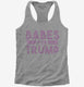 Babes For Trump grey Womens Racerback Tank