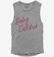 Baby Catcher Doula Midwife Birthing grey Womens Muscle Tank