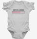 Baby Girl Loading Maternity Humor white Infant Bodysuit