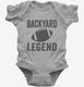 Backyard Football Legend grey Infant Bodysuit