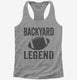 Backyard Football Legend grey Womens Racerback Tank