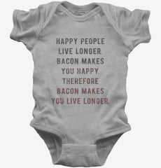 Bacon Logic Baby Bodysuit