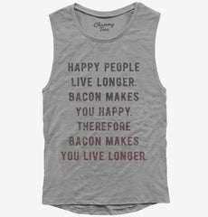 Bacon Logic Womens Muscle Tank