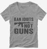 Ban Idiots Not Guns Ar-15 Womens Vneck