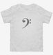 Bass Clef Music white Toddler Tee