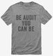 Be Audit You Can Be grey Mens