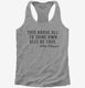 Be True To Yourself William Shakespeare Quote grey Womens Racerback Tank