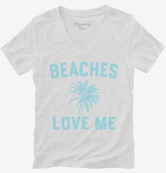Beaches Love Me Palm Tree Ocean T-Shirt