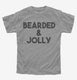 Bearded and Jolly Funny Christmas  Youth Tee