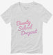 Beauty School Dropout white Womens V-Neck Tee
