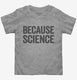Because Science grey Toddler Tee
