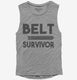 Belt Survivor grey Womens Muscle Tank
