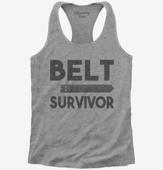 Belt Survivor Womens Racerback Tank
