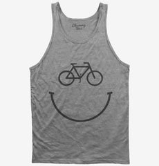 Bicycle Smiling Face Cycling Happy Face Tank Top