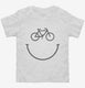 Bicycle Smiling Face Cycling Happy Face white Toddler Tee
