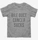 Bile Duct Cancer Sucks grey Toddler Tee
