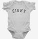 Birthday Number Eight white Infant Bodysuit