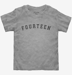 Birthday Number Fourteen Toddler Shirt