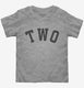 Birthday Number Two grey Toddler Tee
