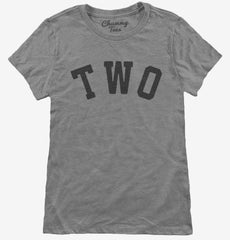 Birthday Number Two Womens T-Shirt