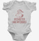 Bitch Better Have My Cookies Funny Santa white Infant Bodysuit